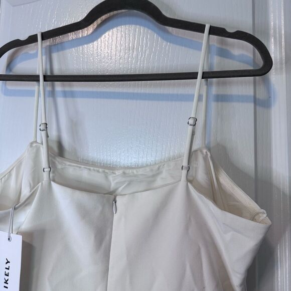 Likely x Revolve Amica Tiered Ruffle Hem Mini Dress in White NWT Women’s Size 14 - Picture 7 of 11